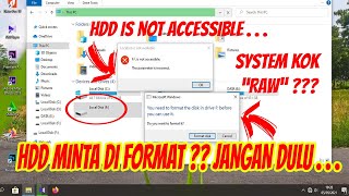 Cara Mengatasi HDD is not accessible /minta format paksa | How to Resolve a Hard Drive is not access screenshot 3