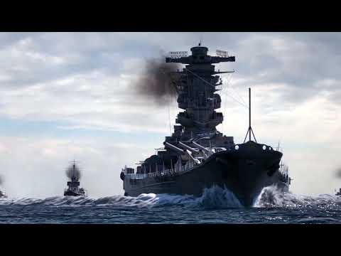 World of Warships Main Menu Video August 2017 Update - Official Game Release (No Markings)