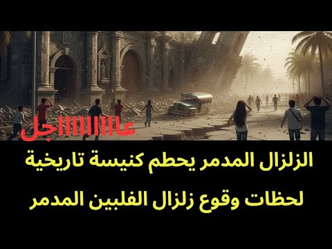 عاجل الزلزال المدمر يسبب انهيار كنيسة تاريخية واضرار كبيرة