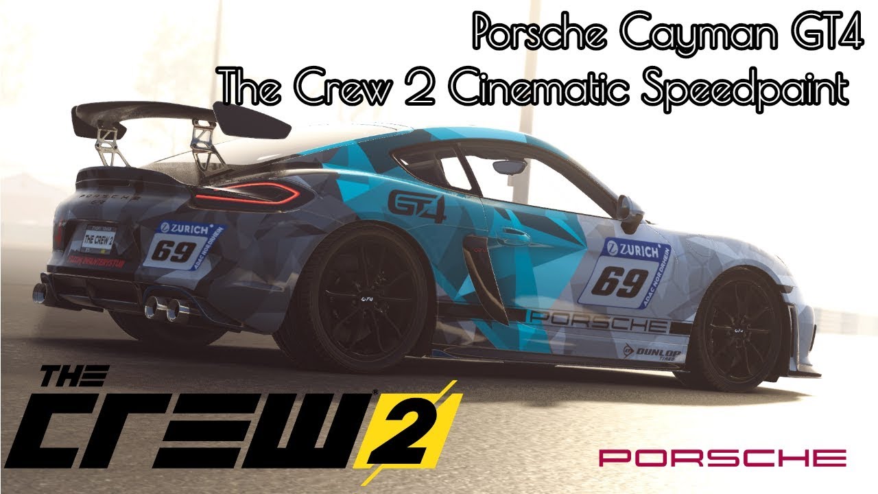 Porsche Cayman GT4 The Crew 2 Cinematic Speedpaint YouTube