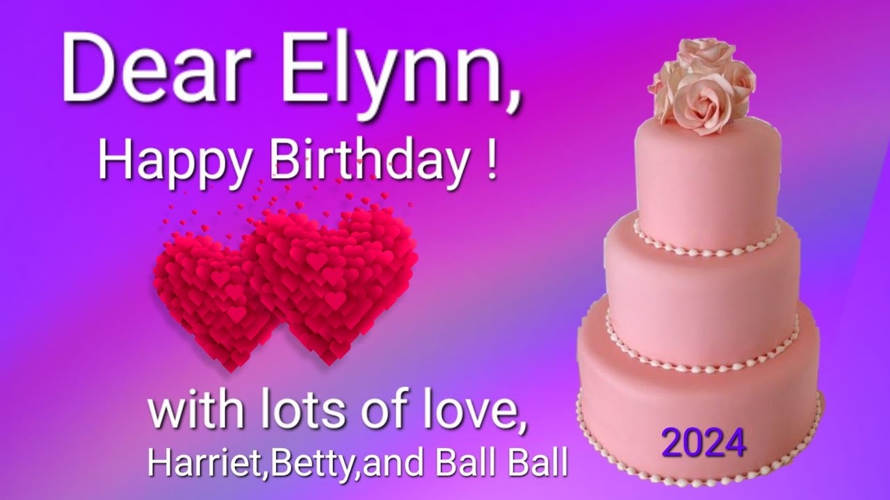 Harriet Tang,Betty Tang, and Ball Ball Tang sent a Happy Birthday message to Elynn Zhang ! 💜🎵💜🎵💜🎵
