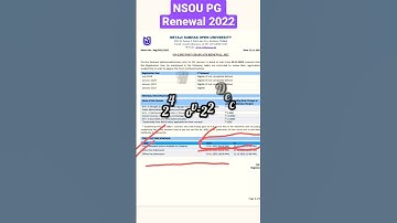 NSOU PG Renewal 2022 || Official Notice #nsou #pg @Debakhiuniverse