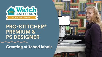 How to Quilt Labels Using Your Longarm Machine