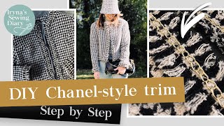 DIY: Chanel-style Jacket trim / Fransenborte im Chanel-Stil / Бахрома а-ля Шанель своими руками