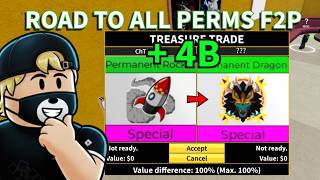 Getting $4,500 Worth of PERMS (F2P Trading Challenge) | Blox Fruits Ep 11