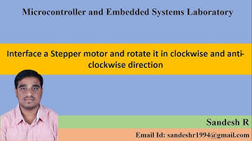 Interface a Stepper motor & rotate in clockwise & anti-clockwise using LPC2148 Microcontroller