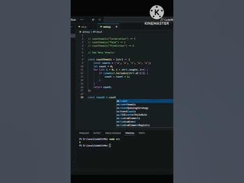 Vowels in string #javascript #coding #problem solving #code with me # ...