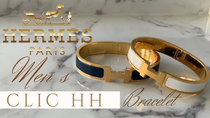 Hermes H Bracelet Clic Clac Black GM 