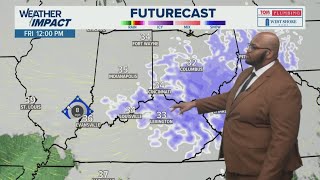 Tracking light snow showers heading to Kentucky, Indiana | Feb. 4, 2026 Noon weather