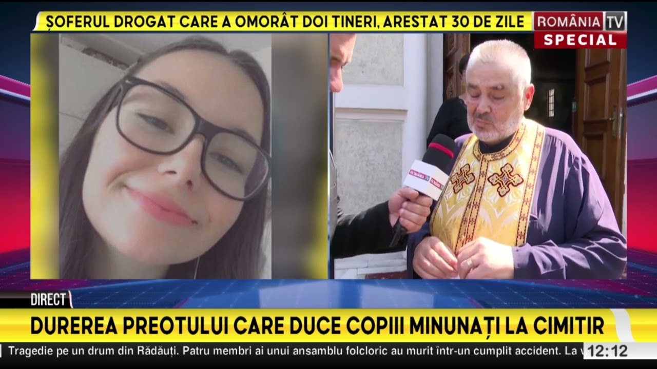 Preotul care o duce pe Roberta pe ultimul drum, sfasiat