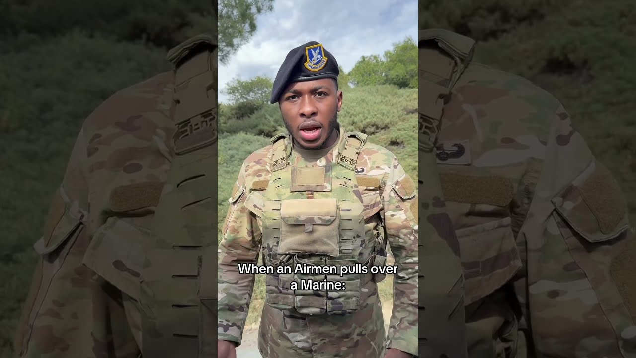 When An Airmen Pulls Over A Marine