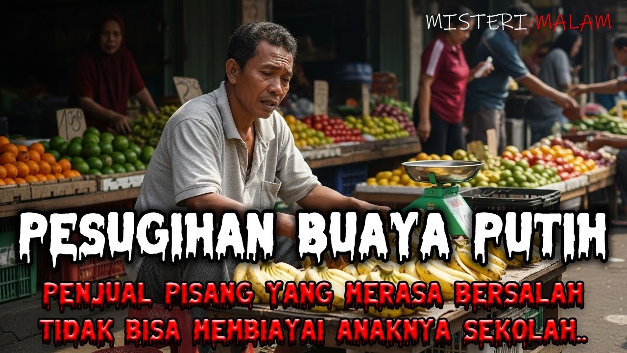 PESUGIHAN BUAYA PUTIH !!! PENJUAL PISANG YANG MERASA BERSALAH TIDAK BISA MEMBIAYAI ANAKNYA SEKOLAH..