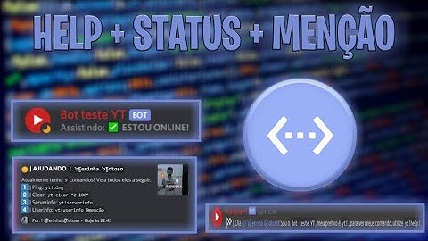 COMO FAZER COMANDO DE HELP + MENÇÃO + STATUS EM DISCORD DBD #3 | O Ferinha