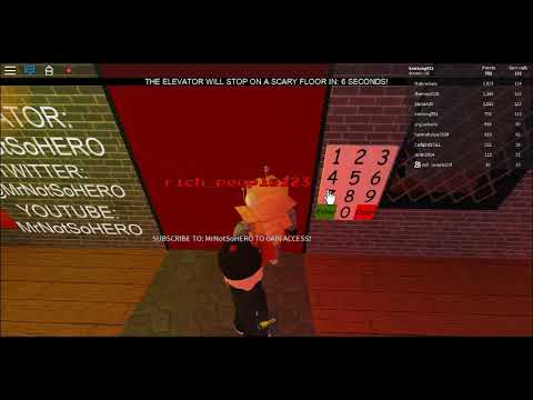 roblox the scary elevator 2018 code youtube