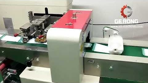 Disposal face mask horizontal type film wrapping sealing packing machine testing video