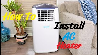 How To Install Portable Air Conditioner Heater Easy Simple NewAir
