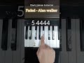 تعليم عزف بيانو بأسهل طريقة بالأرقام Faded Alan Walker Easy Tutorial Piano Pianolessons 