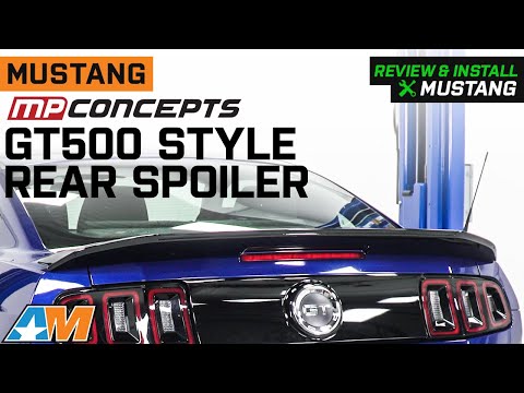 2010-2014 Mustang MP Concepts GT500 Style Rear Spoiler; Gloss Black Review & Install