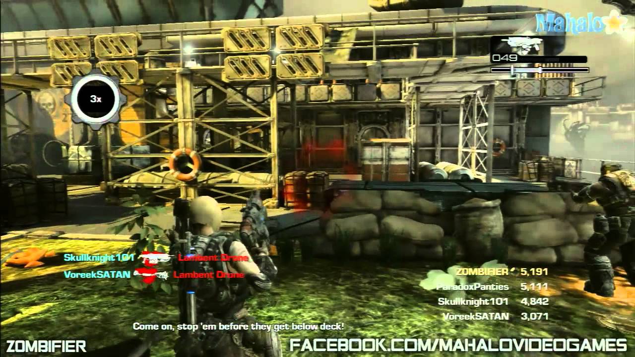 Gears of War 3 Walkthrough Arcade Coop Campaign Z0MBIFIER Act 1 Chapter