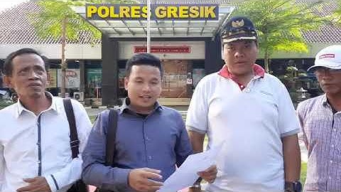 Redaksi Media Harian Merdeka Post Resmi Melaporkan Camat Duduksampeyan