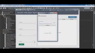 03 JavaFX CRUD with Jasper Report - JFXButton showing a dialog when pressed