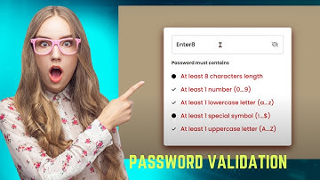 how to make password validation using html css and js
