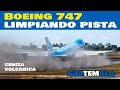 Guatemala / CENIZA Volcánica en pista Aeropuerto La Aurora.