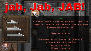 D2R Skills & Abilities - Jab (Amazon Javelin & Spear Tree)