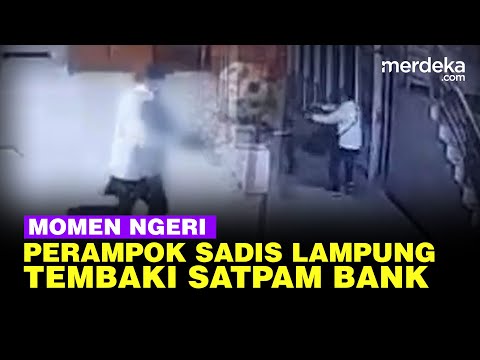 Perampok Bank di Lampung Tembak 3 Korban, Tak Berkutik Dilawan Pria Kemeja Batik