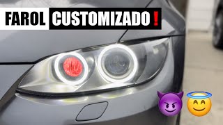 Farol de LED❗Angel Eyes + Demon Eyes - Renovando a BMW Parte 2  #bmw #335i #led #retrofit #e92 #n54