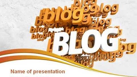 Abstract Blog PowerPoint Template by PoweredTemplate.com
