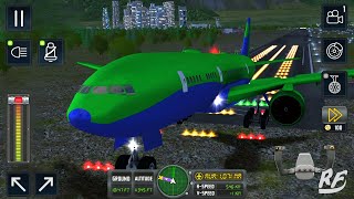 Night flight Airplane landing in Flight Sim 2018 screenshot 4
