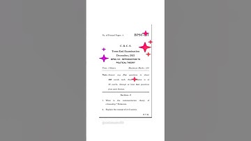 BPSC131 / BPSC 131 PREVIOUS YEAR QUESTION PAPER/ PYQs