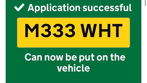 Hoe u online een privékentekenplaat kunt toewijzen (DVLA)