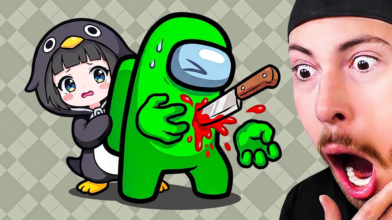 Mini Crewmate SAVED Gugugaga Penguin?! (Among Us)