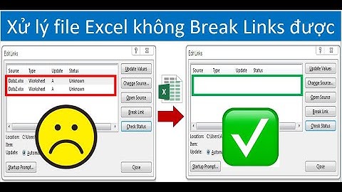 Cách xử lý file Excel không Break Links được | TL Realtime Data System