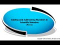 Scientific Notation Quiz