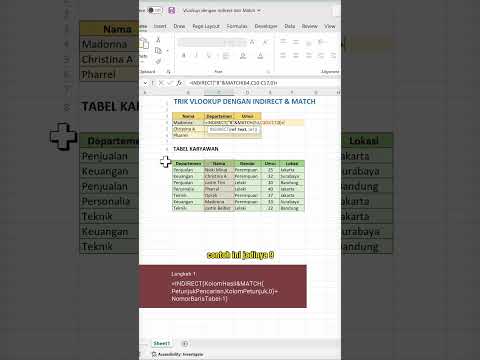 Trik VLOOKUP dengan