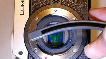 How to clean sensor of Panasonic Lumix GX-8 with MXD-100 Green Vswab, Sensor Clean or Smear Away