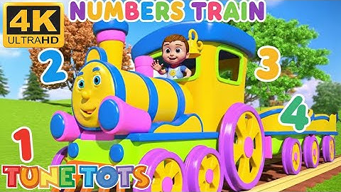 Numbers Train Song! 🚂 Learn to Count 1 to 10 | Kids Nursery Rhyme & Counting Video