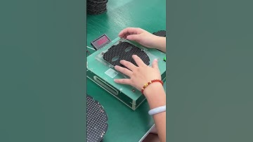 The battery on the motherboard is installed and tested for luminescence #factory #maskfactory