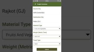 KISAN SABHA App - How To Calculate Freight Cost screenshot 3