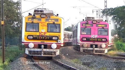 Insane 90° Curve Twist! ICF Medha, Pinky & ONOL Local Trains Furious Speed Action 😱🚆 | I.R