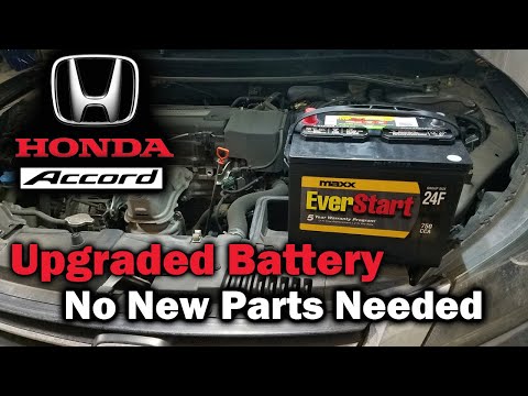 Honda Accord Battery Upgrade - No New Parts Needed! Super Easy! - YouTube