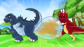 What Can The Flash T-Rex Dinosaur Do When Godzilla Jr Can T Stop Farting? Gtk - Dinotoons