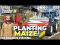 WEED CONTROL &amp; MAIZE PLANTING WITH JCB &amp; NEW HOLLAND! 🌽🚜 | Kinlaig | Farming Simulator 25 | EP 29