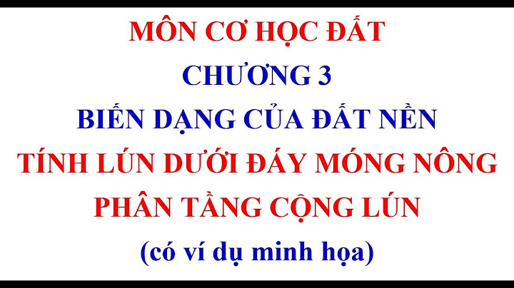 So sánh lún trong thiết kế móng