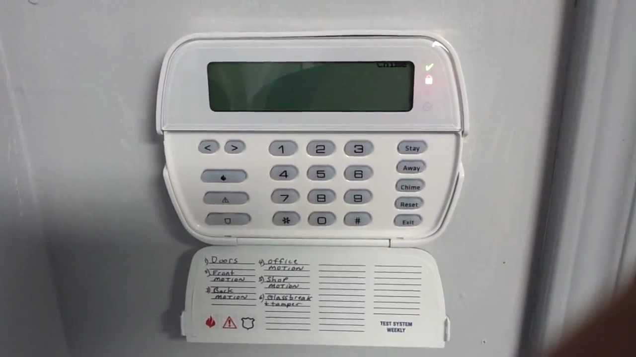 dsc alarm panel pk5501 green checkmark