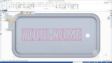 Getting Started with Solid Edge | Design a Name Tag