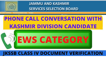 Phone Call Conversation|EWS Candidate|